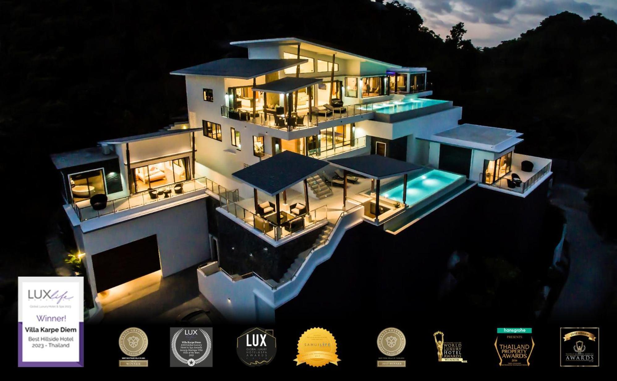 Karpe Diem Villa - Twin Infinity Pools Bãi biển Chaweng Ngoại thất bức ảnh